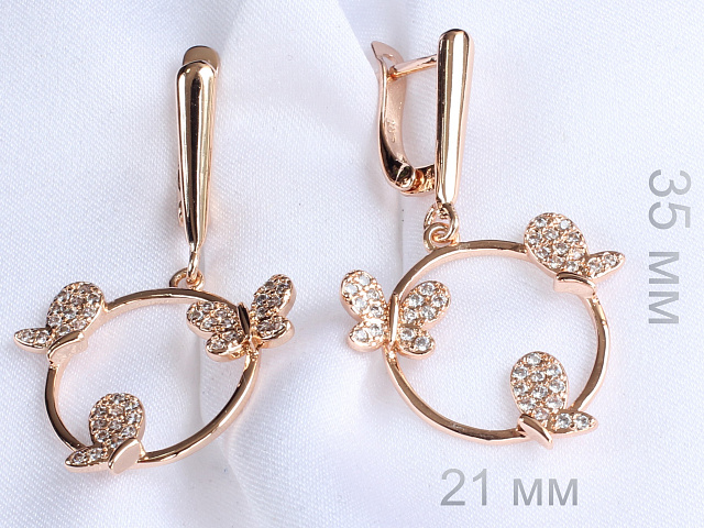 фото Серьги  fallon - (артикул - 18e08800-FF8588)